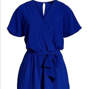 Blue romper with pockets!